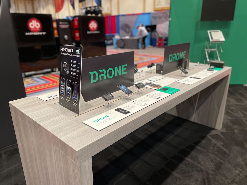 DroneMobile Table - Firstech Knowledgefest Las Vegas Booth 